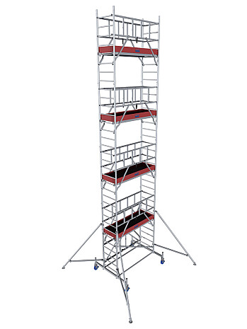 KRAUSE Rusztowanie aluminiowe PROTEC XS wys.rob. 9,80m | system GUARDMATIC